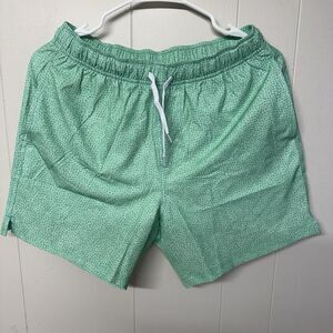 Bear Bottom Mesh Lined Swim Shorts 5.5 Green Men M NWOT